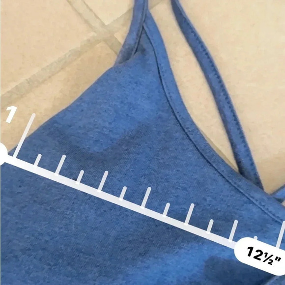 GAP Sleeveless Swing Dress Blue Criss-Cross Back Straps Size S/Petite - Picture 11 of 11